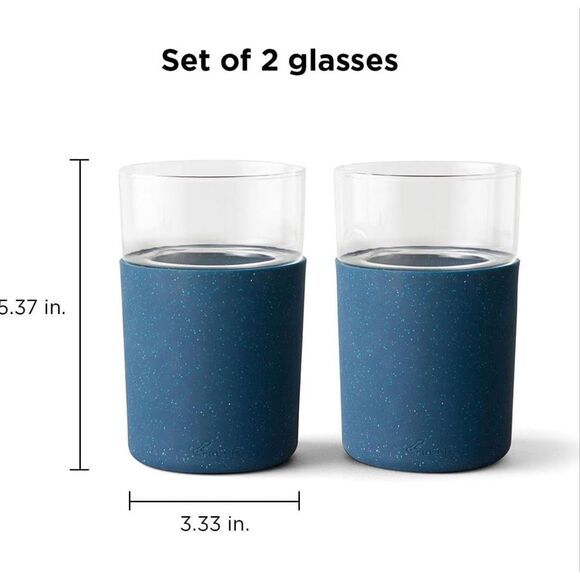 Rabbit Freezable Beer Glasses Set of 2 NWOT - Picture 2 of 7